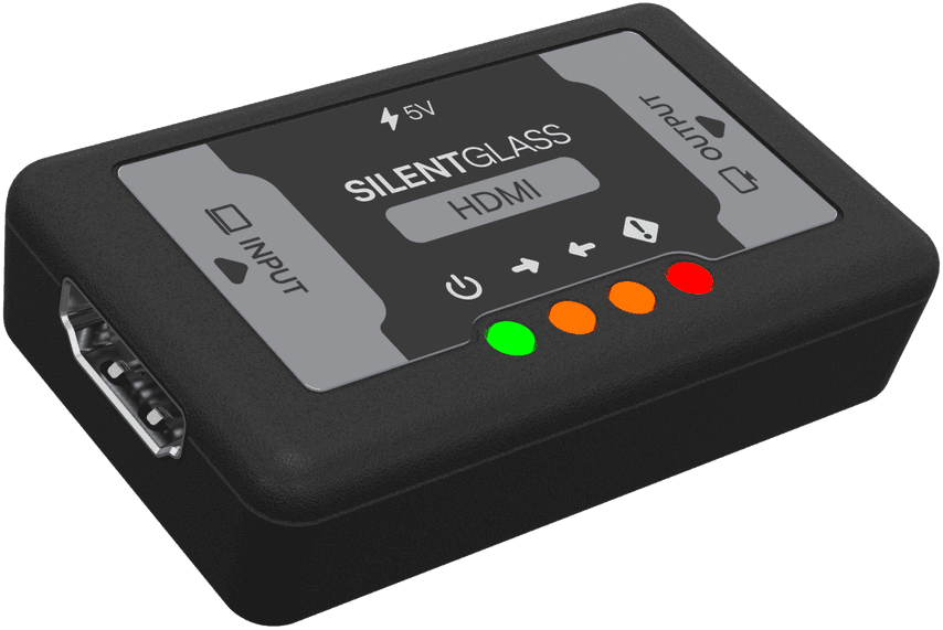 SilentGlass™ HDMI Display Trust Module, isometric view